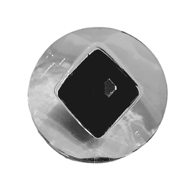 Guzik Ø 22 mm kolor przezroczysty z czarnym środkiem