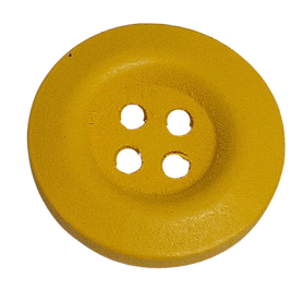Guzik drewniany Ø 20 mm kolor żółty