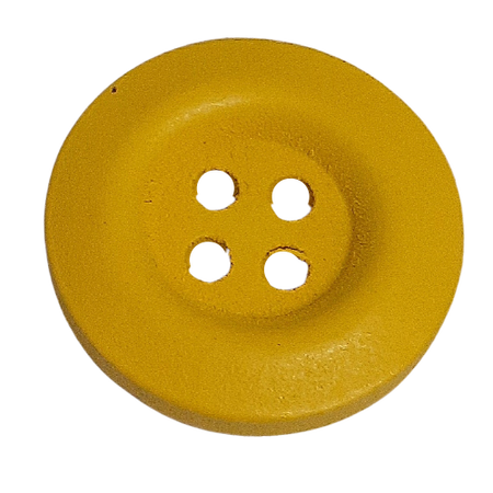 Guzik drewniany Ø 20 mm kolor żółty (1)
