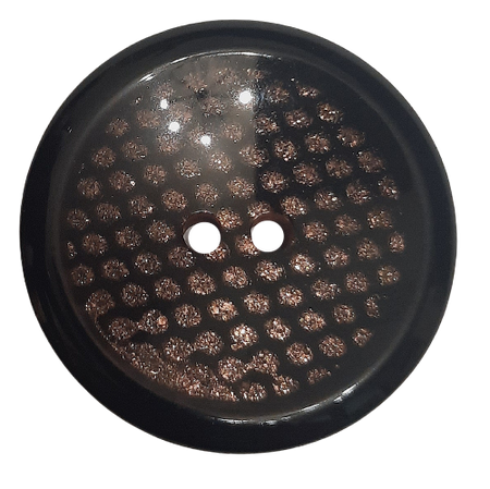 Guzik Ø 34 mm kolor czarno brązowy (1)