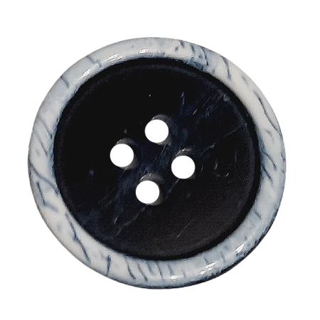 Guzik Ø 20 mm kolor granatowy z białym (1)