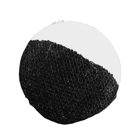 Guzik obciągnięty materiałem Ø 20 mm kolor czarno biały (1)