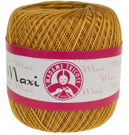 Maxi Madame Tricote Melanż kolor złocisty 5526 (1)