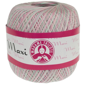 Maxi Madame Tricote Melanż kolor biały, różowy i miętowy 6054