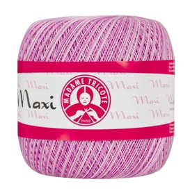 Maxi Madame Tricote Melanż kolor Biały, jasny różowy i ciemny różowy 6378