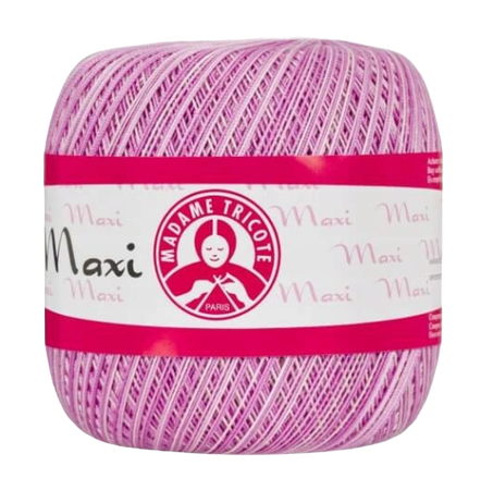 Maxi Madame Tricote Melanż kolor Biały, jasny różowy i ciemny różowy 6378 (1)