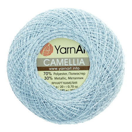 YarnArt Camellia kolor niebieski/srebrny 417 (1)