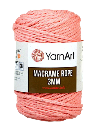 Sznurek YarnArt Macrame Rope 3mm kolor ŁOSOSIOWY 767 (1)