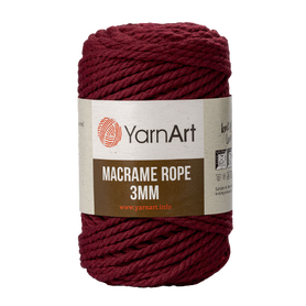 Sznurek YarnArt Macrame Rope 3mm kolor BORDOWY 781