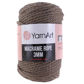 Sznurek YarnArt Macrame Rope 3mm kolor BRĄZOWY 788