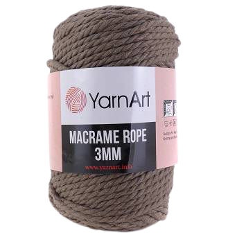 Sznurek YarnArt Macrame Rope 3mm kolor BRĄZOWY 788 (1)