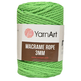 Sznurek YarnArt Macrame Rope 3mm kolor JASNY ZIELONY 802