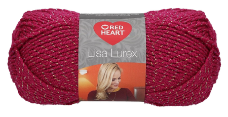 Red Heart Lisa Lurex kolor cyklamen 00007 (1)
