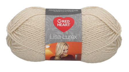 Red Heart Lisa Lurex kolor beżowy 00003 (1)