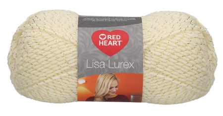 Red Heart Lisa Lurex kolor kremowy 00002 (1)