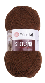 YarnArt Shetland 542 kolor brązowy