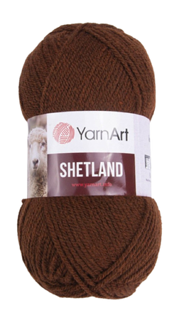 YarnArt Shetland 542 kolor brązowy (1)