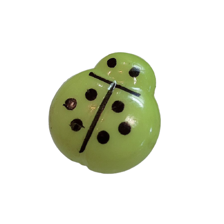 Guzik 12 mm x 10 mm BIEDRONKA kolor zielony (1)