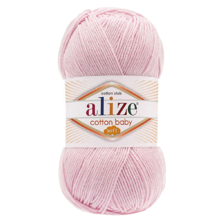 Alize Cotton Baby Soft kolor pudrowy róż 184 (1)