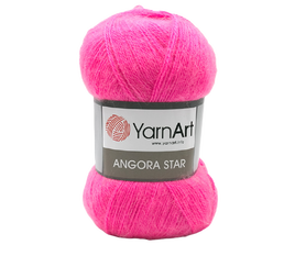 Yarn Art Angora Star kolor neon róż 174