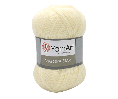 Yarn Art Angora Star kolor kremowy 7003 (1)