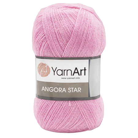 Yarn Art Angora Star kolor różowy 10119 (1)