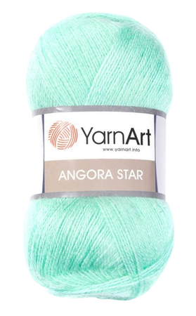 Yarn Art Angora Star kolor miętowy 841 (1)
