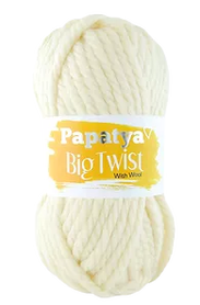 Papatya Big Twist With Wool kolor krem 1930