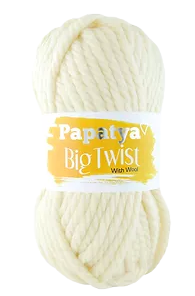 Papatya Big Twist With Wool kolor krem 1930 (1)