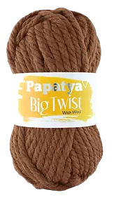 Papatya Big Twist With Wool kolor brązowy 58985 (1)