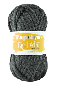 Papatya Big Twist With Wool kolor grafitowy 52185 (1)