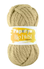 Papatya Big Twist With Wool kolor ciepły beż 9230